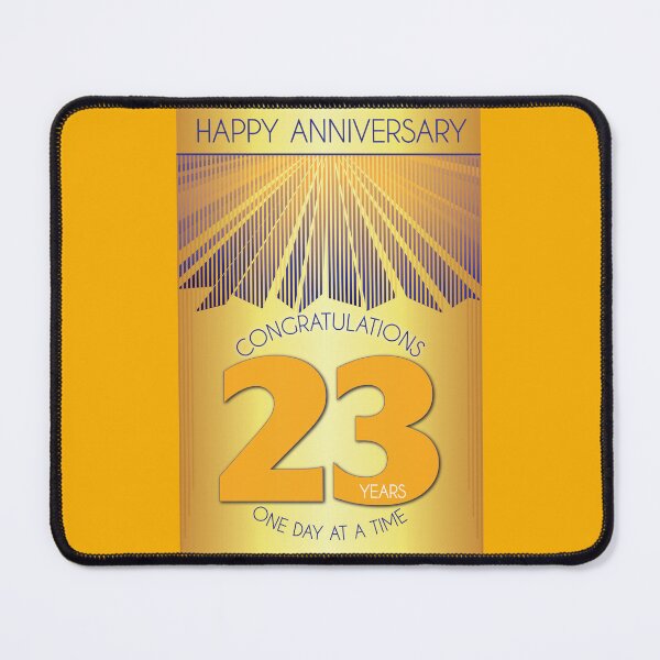 Item preview, 23 Year Golden Ray One Day At A Time Anniversary designed and sold by ApexDesigners.