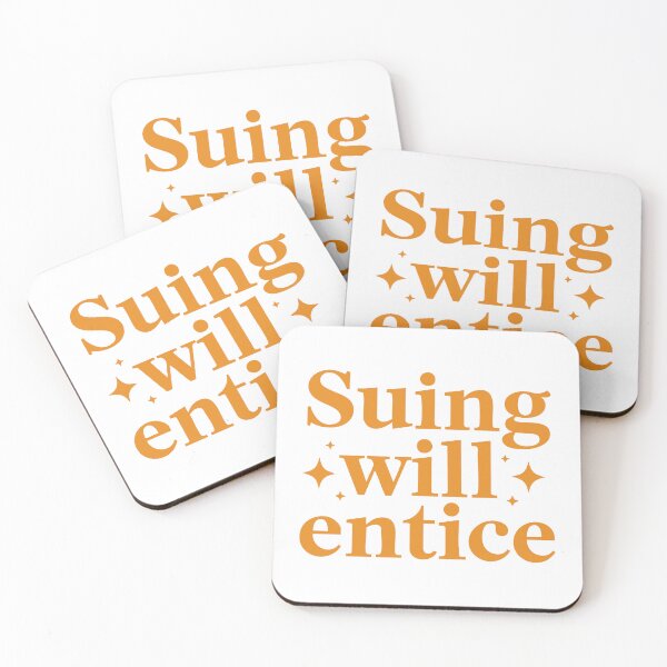 Item preview, Suing Will Entice – Amberverse Commentary Typography designed and sold by UptownMax.