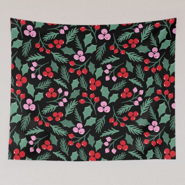Item preview, Festive Holly and Berries Phone Case – Modern Christmas Design designed and sold by FestivityFinds.
