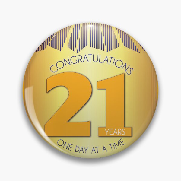 Item preview, 21 Year Golden Ray One Day At A Time Anniversary designed and sold by ApexDesigners.