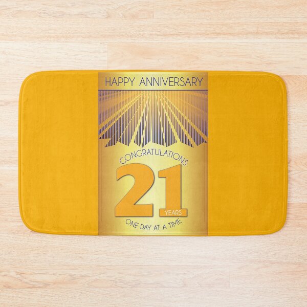 Item preview, 21 Year Golden Ray One Day At A Time Anniversary designed and sold by ApexDesigners.