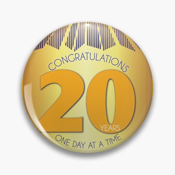 Item preview, 20 Year Golden Ray One Day At A Time Anniversary designed and sold by ApexDesigners.
