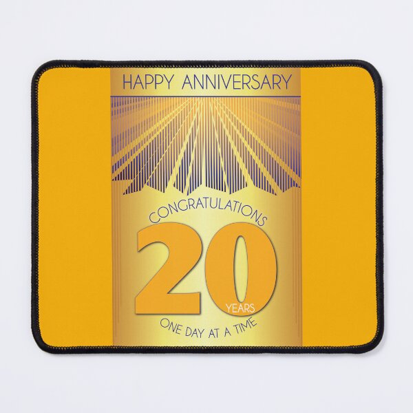 Item preview, 20 Year Golden Ray One Day At A Time Anniversary designed and sold by ApexDesigners.