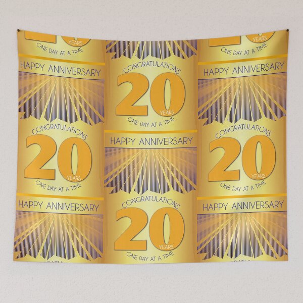 Item preview, 20 Year Golden Ray One Day At A Time Anniversary designed and sold by ApexDesigners.