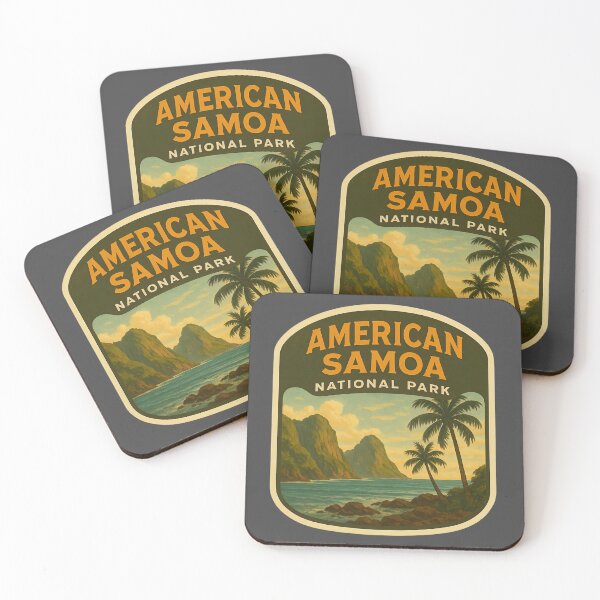 Item preview, Vintage American National Park Print: American Samoa designed and sold by PinUpPizzazz.