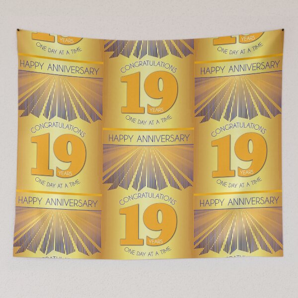 Item preview, 19 Year Golden Ray One Day At A Time Anniversary designed and sold by ApexDesigners.