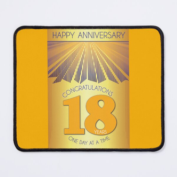 Item preview, 18 Year Golden Ray One Day At A Time Anniversary designed and sold by ApexDesigners.