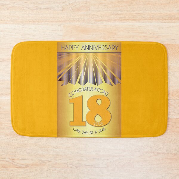 Item preview, 18 Year Golden Ray One Day At A Time Anniversary designed and sold by ApexDesigners.