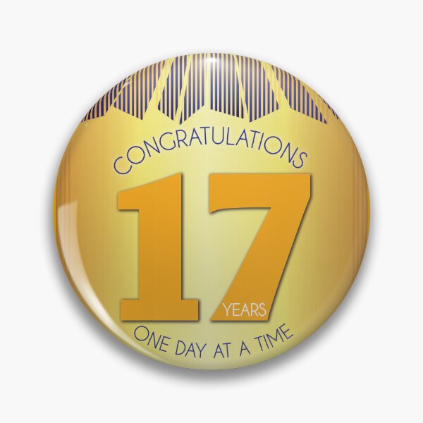 Item preview, 17 Year Golden Ray One Day At A Time Anniversary designed and sold by ApexDesigners.