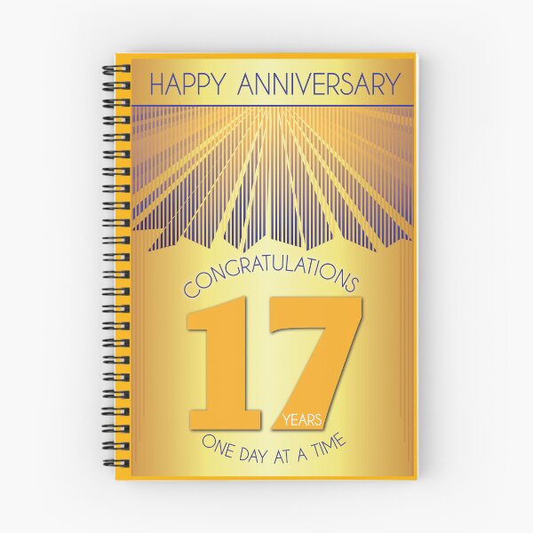 Item preview, 17 Year Golden Ray One Day At A Time Anniversary designed and sold by ApexDesigners.