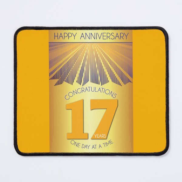Item preview, 17 Year Golden Ray One Day At A Time Anniversary designed and sold by ApexDesigners.