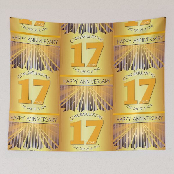 Item preview, 17 Year Golden Ray One Day At A Time Anniversary designed and sold by ApexDesigners.