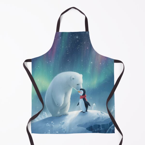Item preview, Aurora Kiss – Penguin and Polar Bear in Love designed and sold by WildlifeWhimsy.
