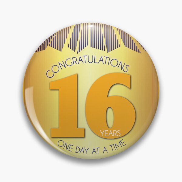 Item preview, 16 Year Golden Ray One Day At A Time Anniversary designed and sold by ApexDesigners.