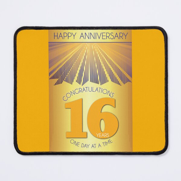Item preview, 16 Year Golden Ray One Day At A Time Anniversary designed and sold by ApexDesigners.