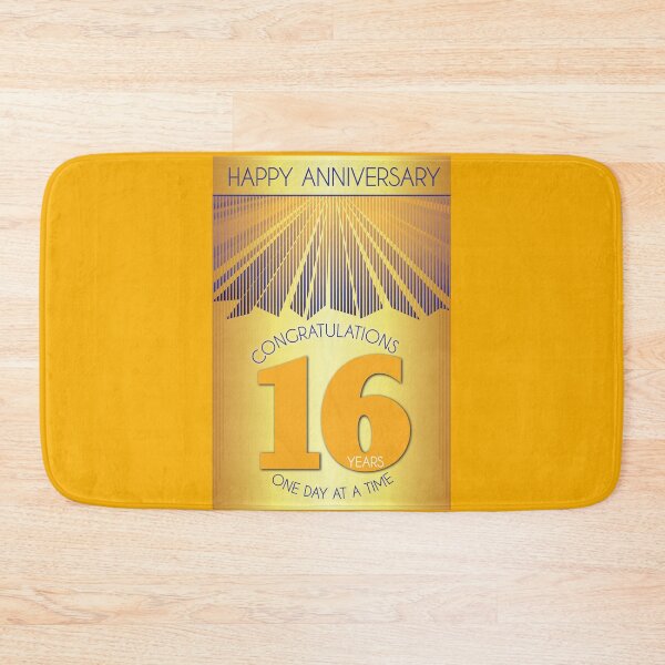 Item preview, 16 Year Golden Ray One Day At A Time Anniversary designed and sold by ApexDesigners.