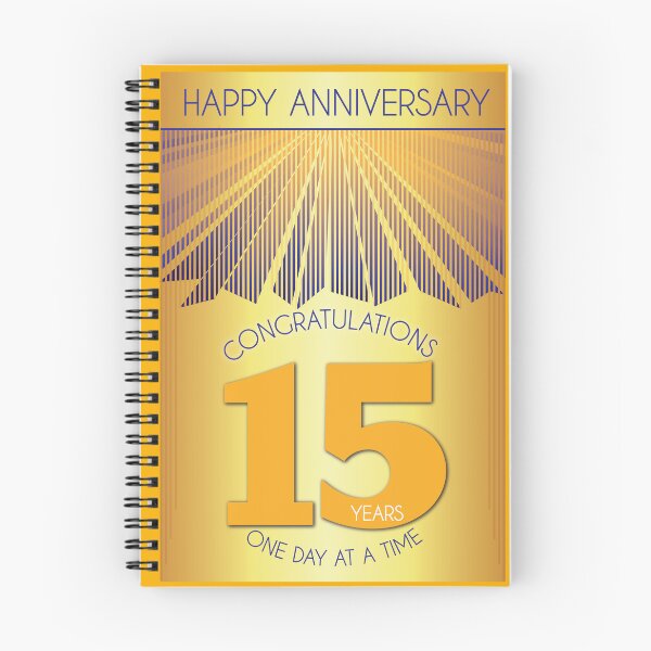 Item preview, 15 Year Golden Ray One Day At A Time Anniversary designed and sold by ApexDesigners.