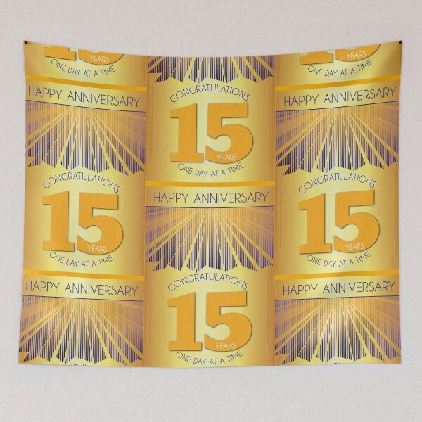 Item preview, 15 Year Golden Ray One Day At A Time Anniversary designed and sold by ApexDesigners.