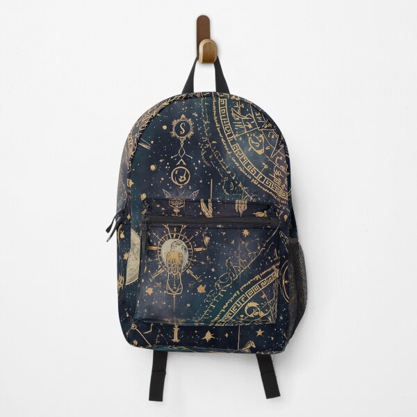 Item preview, Intricate Golden Astrological Chart and Celestial Seamless Pattern designed and sold by MoonlitDoodles1.