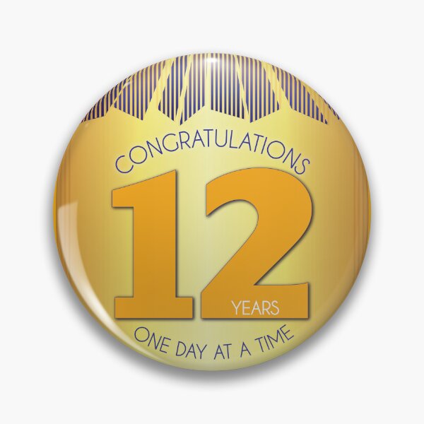 Item preview, 12 Year Golden Ray One Day At A Time Anniversary designed and sold by ApexDesigners.