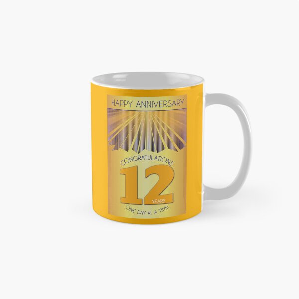 Item preview, 12 Year Golden Ray One Day At A Time Anniversary designed and sold by ApexDesigners.