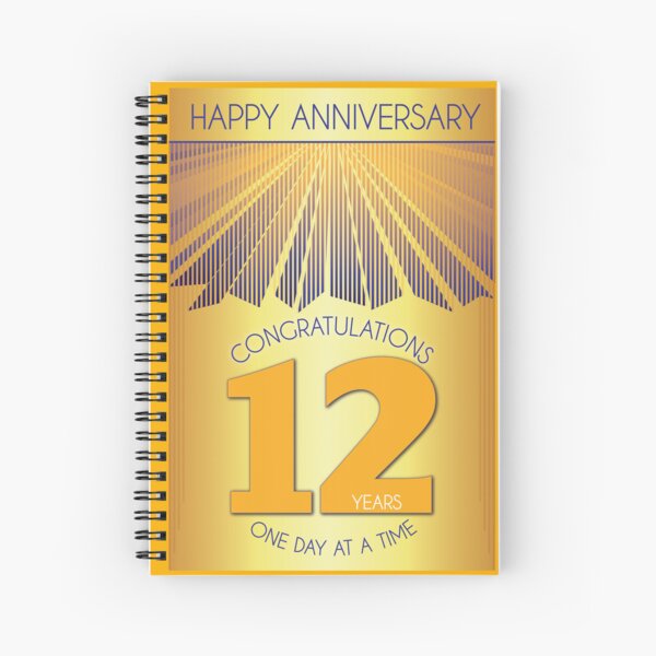 Item preview, 12 Year Golden Ray One Day At A Time Anniversary designed and sold by ApexDesigners.
