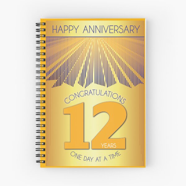 Item preview, 12 Year Golden Ray One Day At A Time Anniversary designed and sold by ApexDesigners.