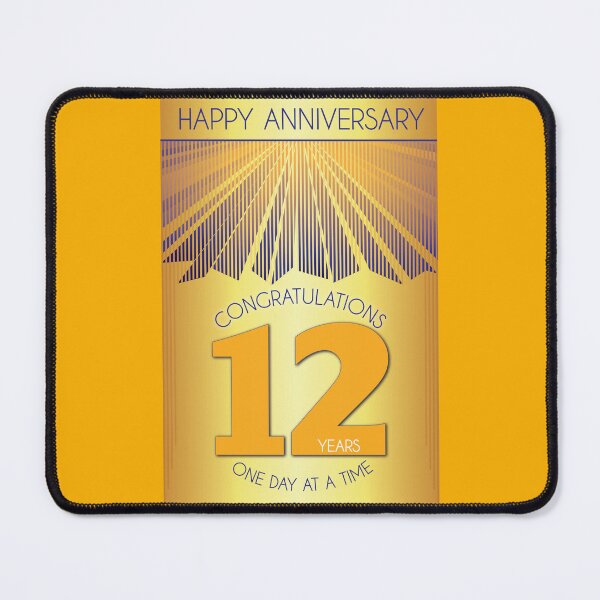 Item preview, 12 Year Golden Ray One Day At A Time Anniversary designed and sold by ApexDesigners.