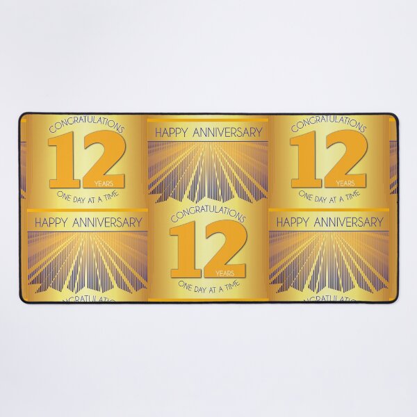 Item preview, 12 Year Golden Ray One Day At A Time Anniversary designed and sold by ApexDesigners.