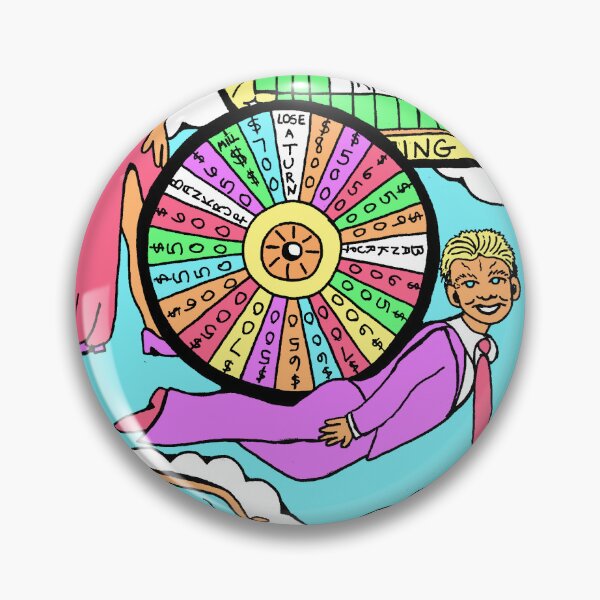 Item preview, Wheel of Fortune Tarot Card Funny Original Art Illustration designed and sold by Intergalactic Unicorn: Art by Anna Schmidt.