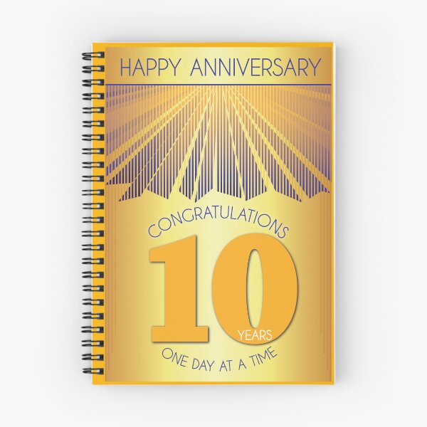 Item preview, 10 Year Golden Ray One Day At A Time Anniversary designed and sold by ApexDesigners.
