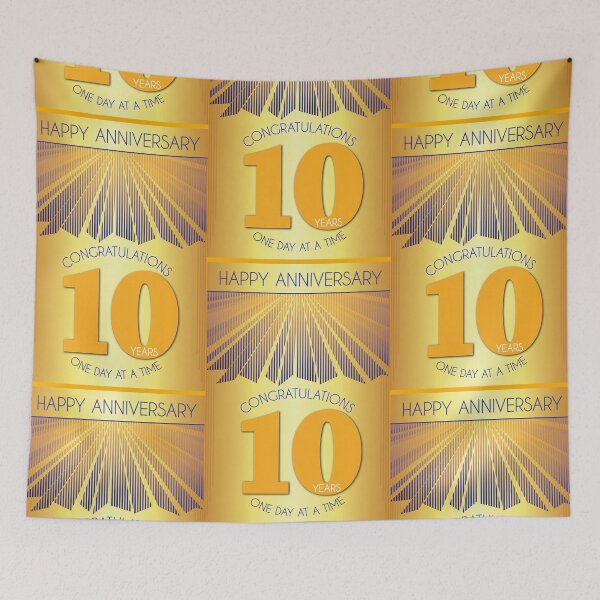 Item preview, 10 Year Golden Ray One Day At A Time Anniversary designed and sold by ApexDesigners.