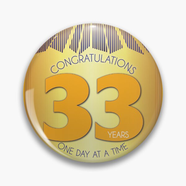Item preview, 33 Year Golden Ray One Day At A Time Anniversary designed and sold by ApexDesigners.