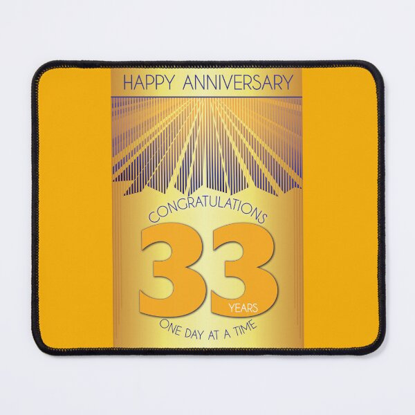 Item preview, 33 Year Golden Ray One Day At A Time Anniversary designed and sold by ApexDesigners.