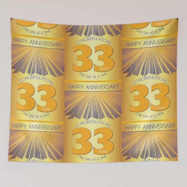 Item preview, 33 Year Golden Ray One Day At A Time Anniversary designed and sold by ApexDesigners.