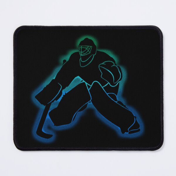Item preview, Neon Glow Hockey Goalie Silhouette Shirt designed and sold by LarryMBrown.