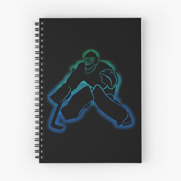 Item preview, Neon Glow Hockey Goalie Silhouette Shirt designed and sold by LarryMBrown.