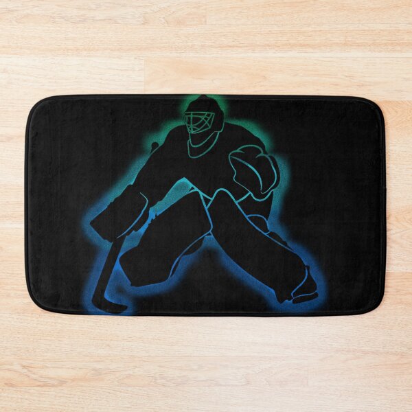 Item preview, Neon Glow Hockey Goalie Silhouette Shirt designed and sold by LarryMBrown.