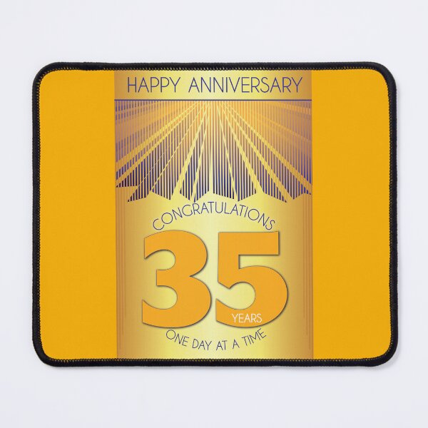 Item preview, 35 Year Golden Ray One Day At A Time Anniversary designed and sold by ApexDesigners.