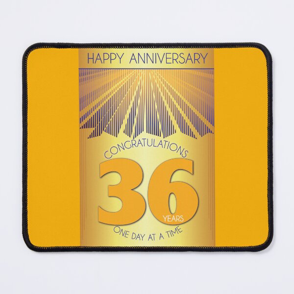 Item preview, 36 Year Golden Ray One Day At A Time Anniversary designed and sold by ApexDesigners.