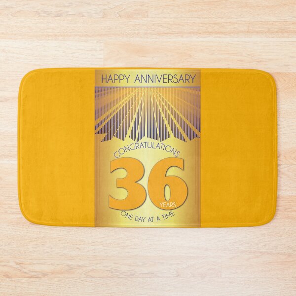 Item preview, 36 Year Golden Ray One Day At A Time Anniversary designed and sold by ApexDesigners.