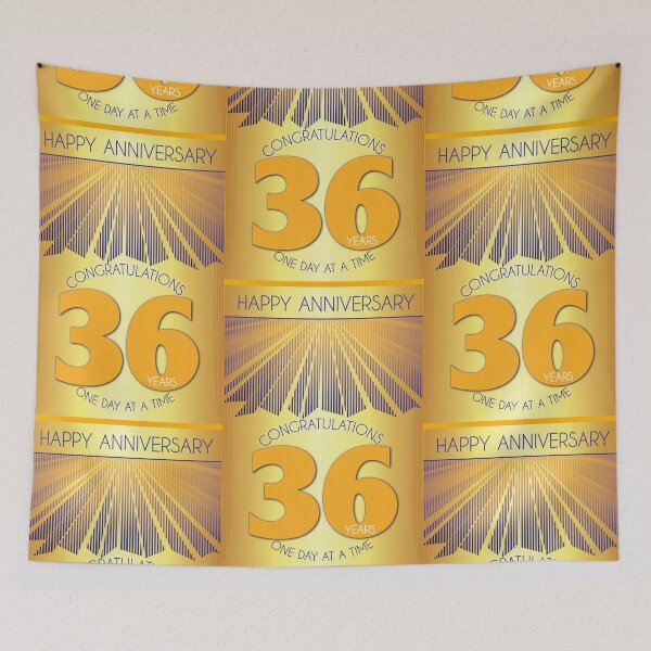 Item preview, 36 Year Golden Ray One Day At A Time Anniversary designed and sold by ApexDesigners.