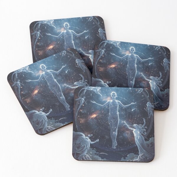 Item preview, Cosmic Constellation Entity and Celestial Zodiac Landscape designed and sold by MoonlitDoodles1.