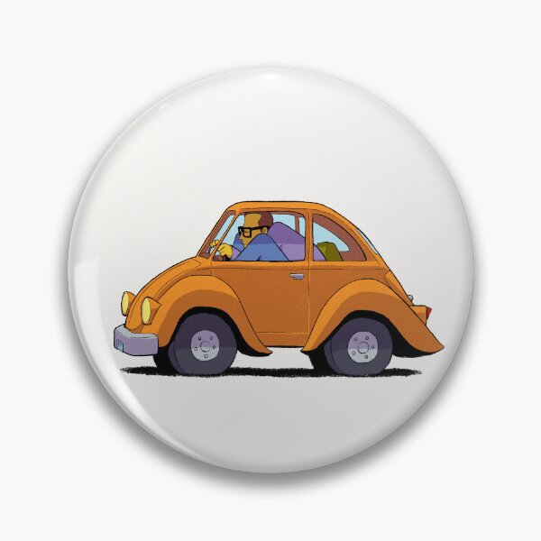 Item preview, The Simpsons Tall Guy in Tiny Car – Funny Cartoon Illustration designed and sold by The A-Press.