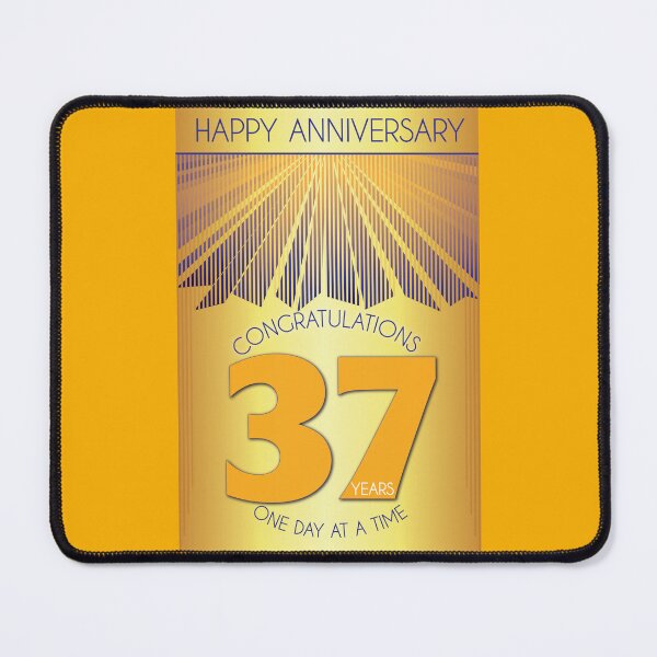 Item preview, 37 Year Golden Ray One Day At A Time Anniversary designed and sold by ApexDesigners.