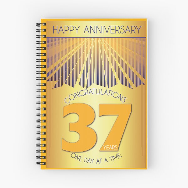 Item preview, 37 Year Golden Ray One Day At A Time Anniversary designed and sold by ApexDesigners.