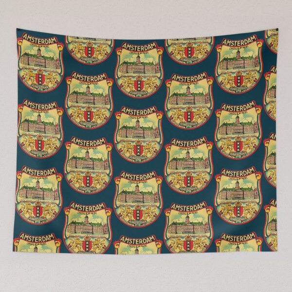 Item preview, Amsterdam Vintage Travel Decal designed and sold by welchretsproxa.