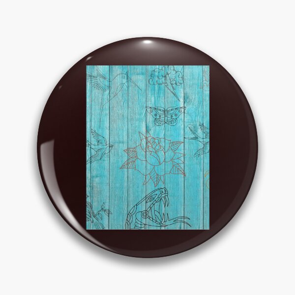 Item preview, Flowers flamingo snake birds on a blue fond Graphic  designed and sold by Kyleencurry.