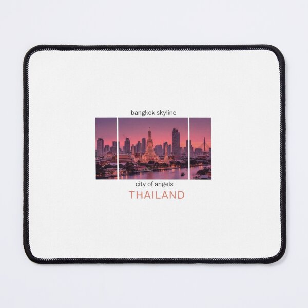 Item preview, Bangkok Skyline Collage - City of Angels Thailand designed and sold by Siamcatshop.