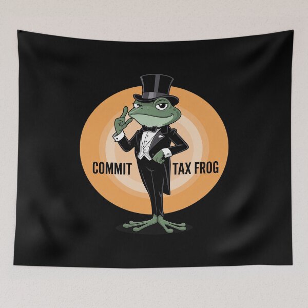 Item preview, Commit tax frog Funny Frog designed and sold by JulienAureo.